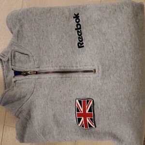 Vintage-Reebok quarter zip in excellent condition Ladies Med/Men's Small-measure